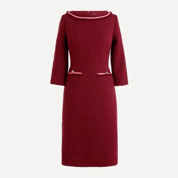 J. Crew Boatneck sheath dress in textured tweed Size 22 - Picture 1 of 5